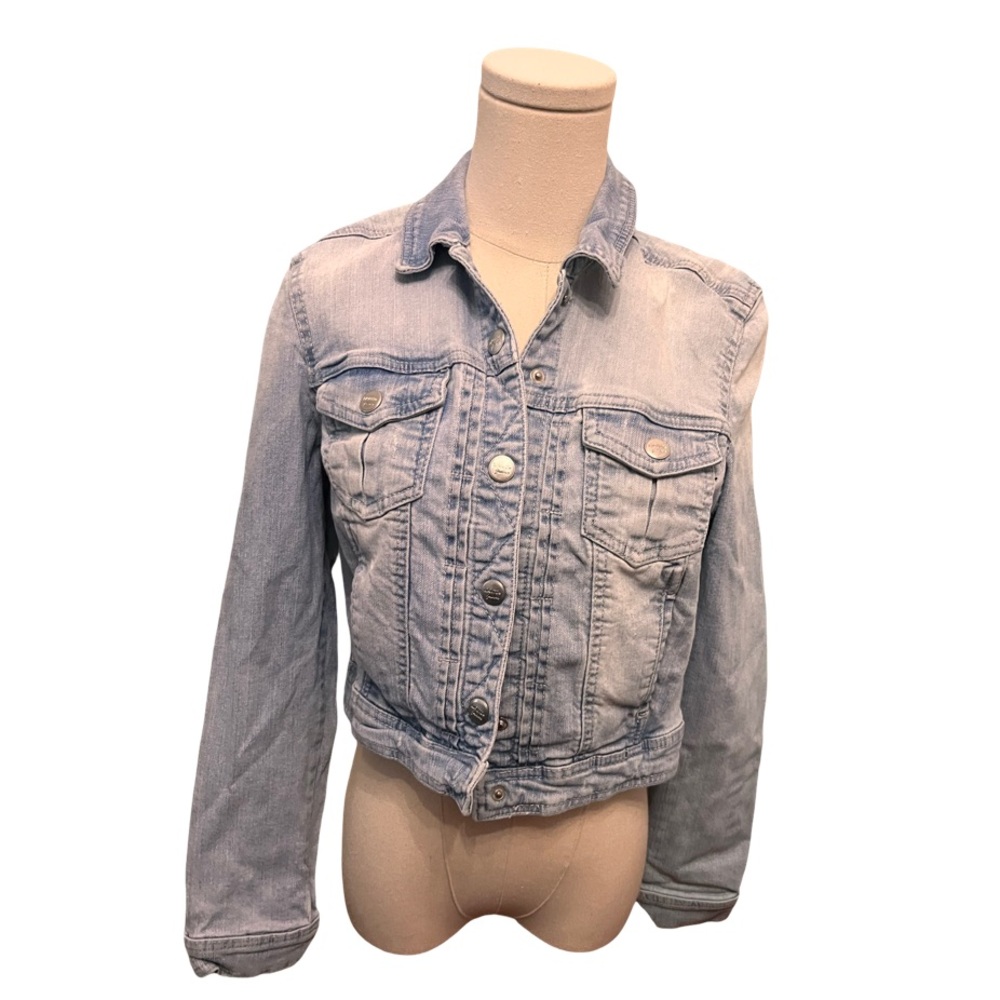 Liquid Jeans light denim cropped jacket - size m